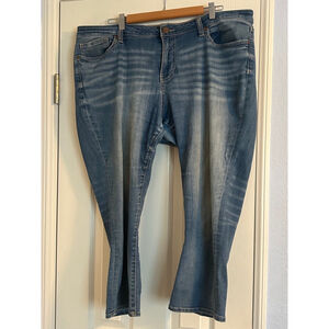 🔵BKE Harper Denim Capri Jeans Blue 36